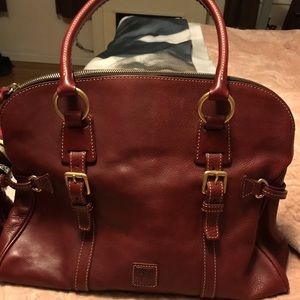 Dooney and Bourke top handle burgundy satchel